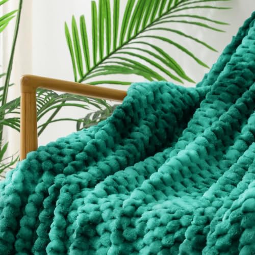 Large 3D Fleece Throw Blanket for Couch (Tie-dye Teal / Throw ( 50x70 IN ))