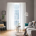 2 Panels White Sheer Curtains for Living Room 54 X 92 Inches (White / 54"W x 92"L (Pack of 2))