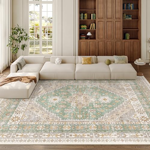 9x12 Area Rugs for Living Room (Green/Brown / 9' x 12' (Rectangular))