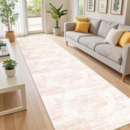 2x12 Runner Rug (Pink/White / 2' x 12' (Runner))