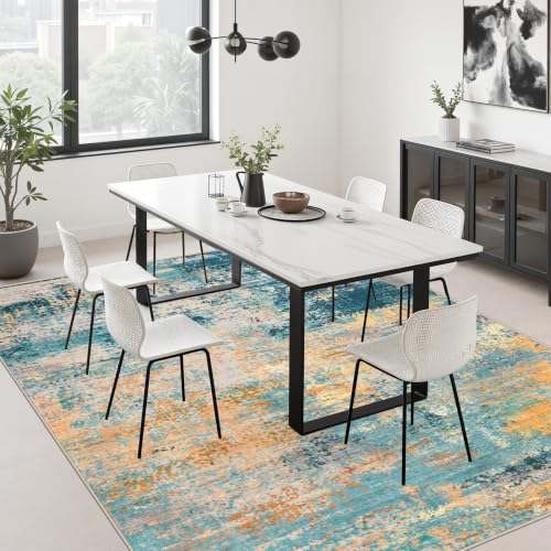 5x8 Area Rug Living Room (Rosy Haze / 5' x 8' (Rectangular))