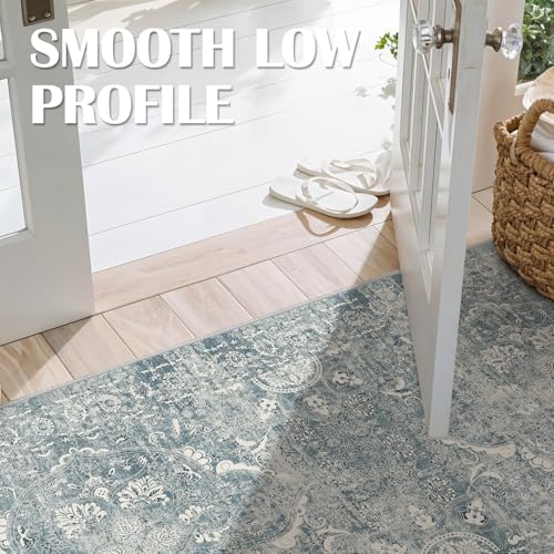 2x5 Washable Runner Rug (Blue / 2x5)