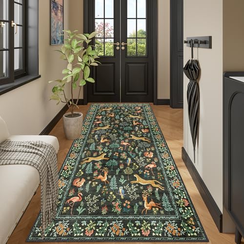 3x8 Runner Rug (Black (Animal) / 3' x 8' (Rectangular))