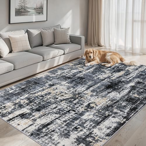 6x9 Area Rug Living Room (Black Gold / 6' x 9' (Rectangular))