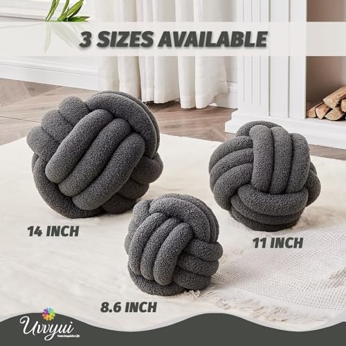 Knot Pillow Ball (Dark Gray / Small (Pack of 1))