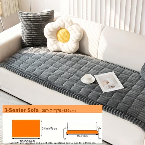 Couch Cover for Dogs Washable Non (Dark Gray / 27.6X70.9)