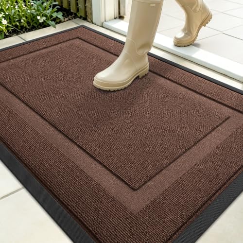 Front Door Mat Outside 35x23 (Chocolate Brown / 35" x 23")