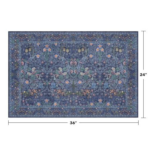 Navy Blue Washable 2x3 Entry Rug (Dark Blue / 2' x 3' (Rectangular))