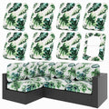 8Pcs Patio Cushion Covers (Monstera Deliciosa / 8PCS)