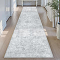 2x8 Runner Rug Vintage Gray Distressed (Distressed Grey / 2' x 8' (Runner))