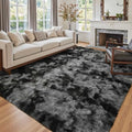 6x9 Ft Large Shag Rugs for Living Room Decor (Dark Grey / 6' X 9' (Rectangular))