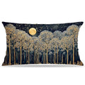 Rustic Dark William Morris Night Forest Moon Decor Pillow Covers 20x12 (Forest-moon 16 / 20" x 12" (Pack of 1))