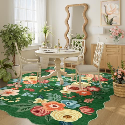 5x7 Area Rugs for Bedroom (Dark Green (Big) / 5' x 7' (Rectangular))