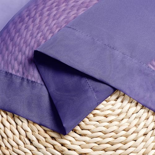 Purple Sheer Curtains 72 Inch Length 2 Panels (Purple / 42"W x 72"L (Pack of 2))