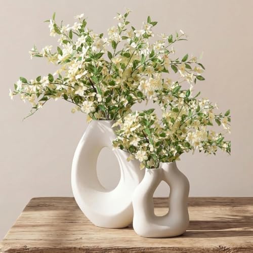 Ceramic Vase Set of 2 (8.8"h)