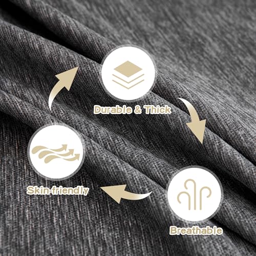 Couch Cover for Sofa Couch Covers for Pets (91" x 118" / Dark Grey)