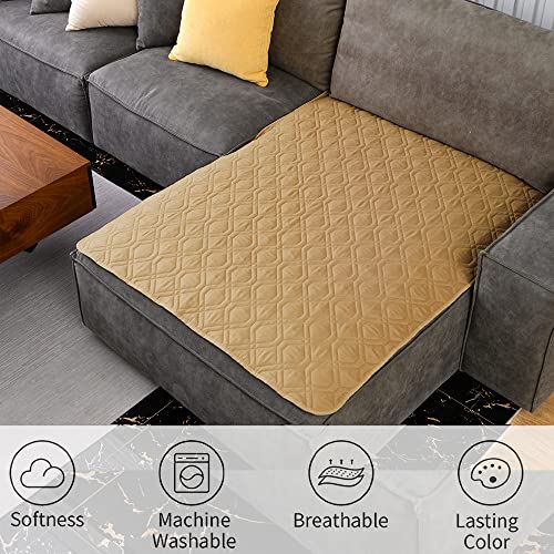 Waterproof Dog Bed Cover Pet Blanket for Furniture Bed Couch Sofa Reversible (40x50 Inch (Pack of 1) / Sand+stoneblue)
