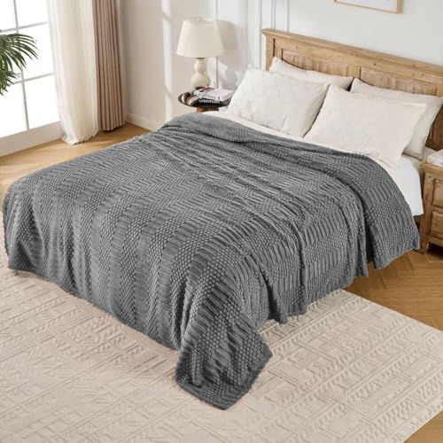 Grey Throw Blanket (Grey / Throw(50x60))