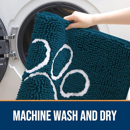 Dog Door Mat for Muddy Paws 59x24 (Atlantic Blue / 59" X 24")