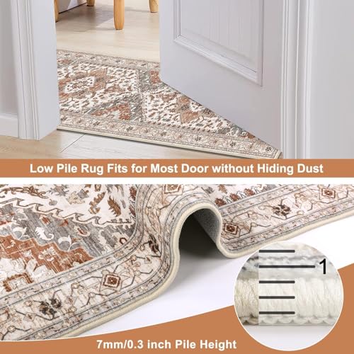 Washable Runner Rug (2' x 10' / Ginger Grey)