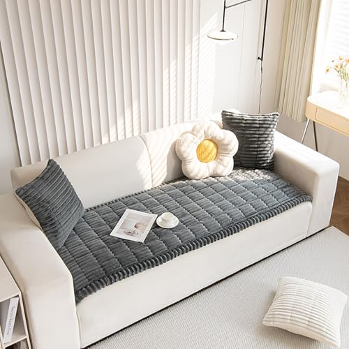 Couch Cover for Dogs Washable Non (Dark Gray / 27.6X59.06)