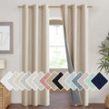 Cream Full Blackout Boho (42"W x 84"L (Pack of 2) / Cream)