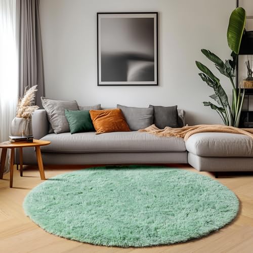Sage Green Round Area Rugs 6ft (Sage Green / 6' (Round))