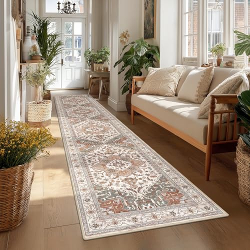 Washable Runner Rug (2' x 10' / Ginger Grey)