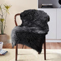 Faux Sheepskin Rugs Black Soft Small Faux Fur Rug 2x3 Feet (2' x 3' (Sheepskin) / Black)