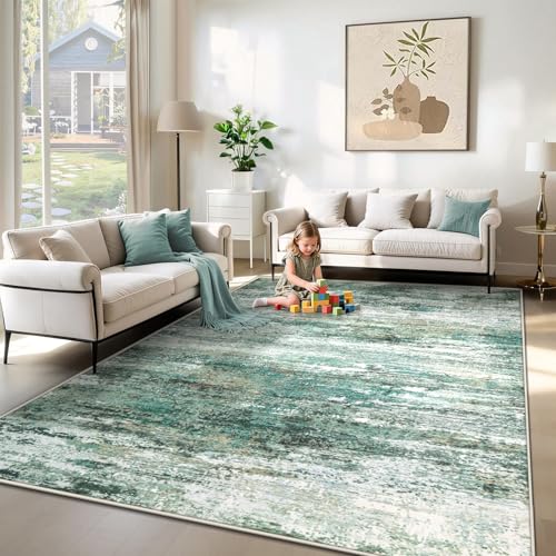 6x9 Area Rugs for Living Room (Green / 6' x 9' (Rectangular))
