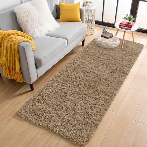 2x4 Machine Washable Runner Rugs for Hallway (2x4 Ft / Taupe)