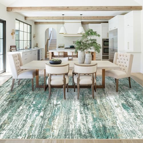 8x10 Area Rugs for Living Room (Green / 8' x 10' (Rectangular))