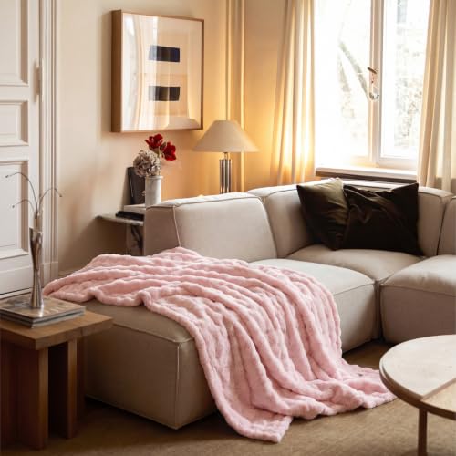 Cloud Bubble Throw Blanket (Pink / Throw (50" X 60"))