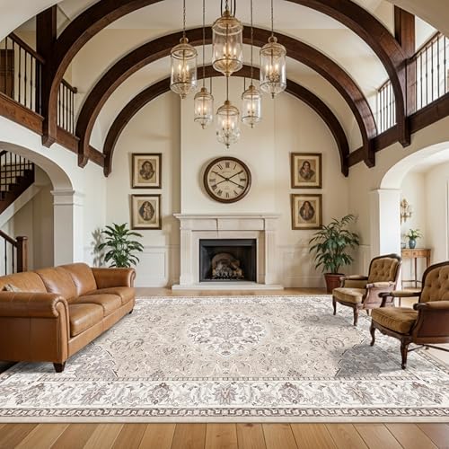 12x15 Living Room Area Rug (12' x 15' (Rectangular) / Beige)