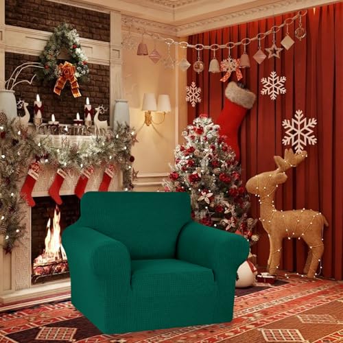 Stretch Chair Sofa Slipcover (Hunter / Small)
