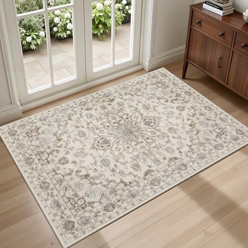 2x3 Area Rugs Living Room (Brown Beige / 2' x 3' (Rectangular))