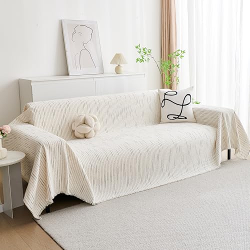 Couch Cover for Dogs (71" x 118" / 9# Lines Beige)