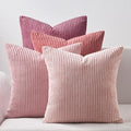 Pink Throw Pillow Covers 16x16 Inch Set of 4 (Pink / 22" x 22" (Pack of 4))