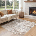 Square Area Rugs (Brown/Grey/Red / 6' x 6' (Square))