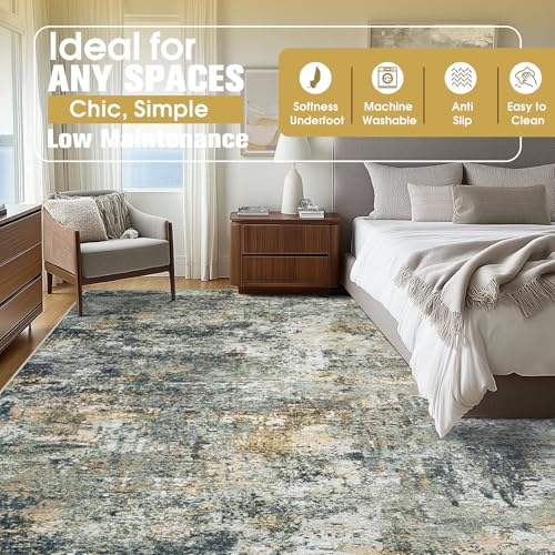 9x12 Area Rugs for Living Room Washable Bedroom Dining Room Multi Color (Multi Color / 9' x 12' (Rectangular))