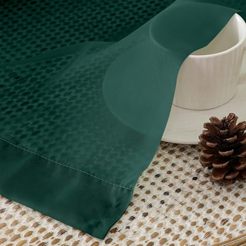 Hunter Green Sheer Curtains 63 Inches Long 2 Panels (Hunter Green / 42"W x 63"L (Pack of 2))