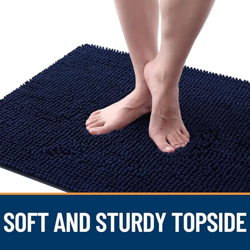 Dog Door Mat for Muddy Paws 54x32 (Navy Blue / 54" X 32")