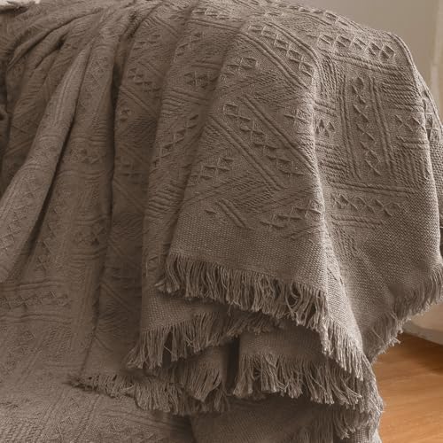 2 Piece Sectional Couch Cover for L Shape Sofa Taupe L (Taupe / Large)