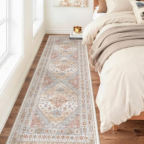 2'6 x 8' Runner Rug Non Slip (Orange / 2'6" x 8' (Runner))