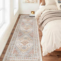 2'6 x 8' Runner Rug Non Slip (Orange / 2'6" x 8' (Runner))