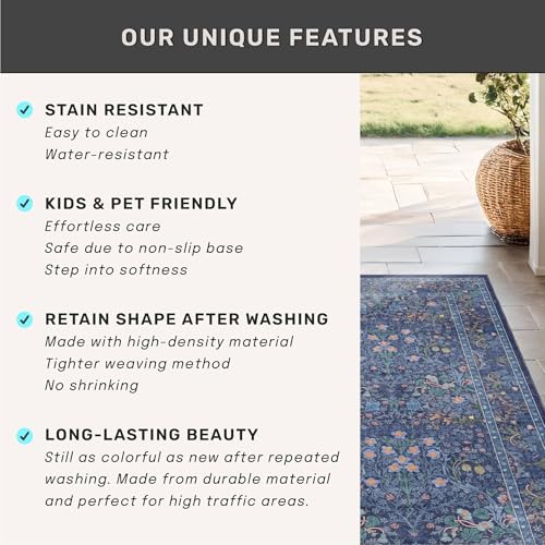 Dining Room Rugs for Under Table (Dark Blue / 6' x 8' (Rectangular))