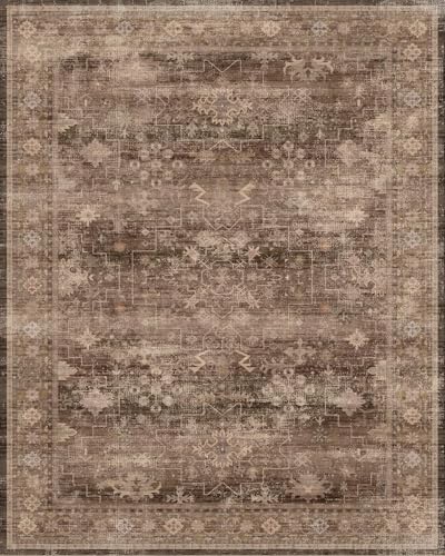 Washable 10ft Long Runners for Hallways (2'6" x 10' (Runner) / Brown)