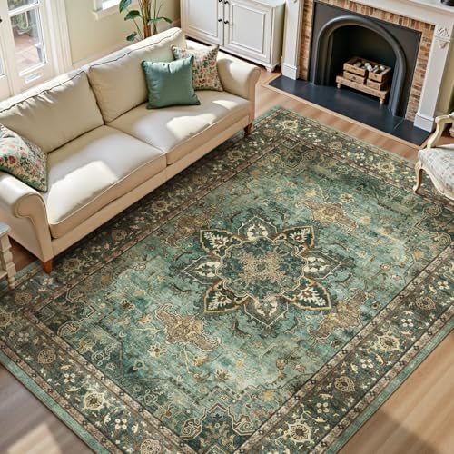 8x10 Green Area Rugs for Bedroom Living Room (Sunflower Green / 8' x 10' (Rectangular))