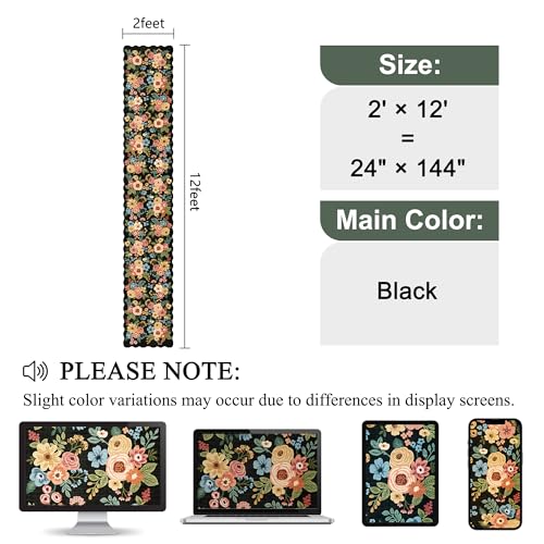 2x12 Washable Runner Rug (Black (Big) / 2' x 12' (Rectangular))