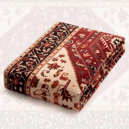 2x3 Washable Non Slip Boho Small Area Rug for Entryway (Red Black/Multi / 2' x 3' (Rectangular))